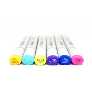 時代中西畫材 螢光系列 COPIC SKETCH 麥克筆 單支裝｜橢圓桿設計，色彩鮮明飽和, 1個, FYR1=FYR