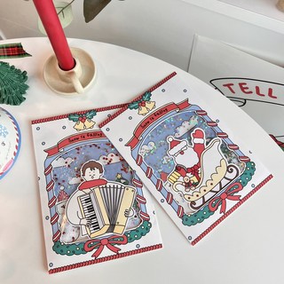 [음악특강][크리스마스] 스노우엽서키트 슈베르트겨울나그네 예술융합키트 음악교구, 옵션1.크리스마스(세계 캐럴 지도 수업)