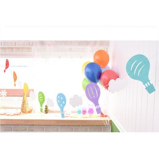 韓風童品 紙質氣球雲朵生日派對裝飾 戶外露營裝飾 節慶佈置 宴會佈置 拍照背景掛飾, 1個