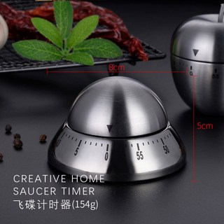 不銹鋼計時器學生時間管理提醒器廚房機械定時器創意倒計時器, 1個, 圓錐形定時器（彩盒裝）