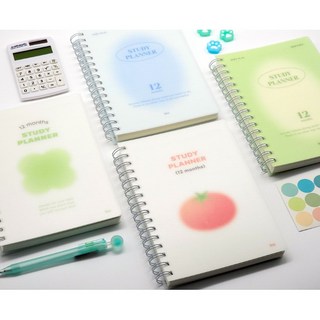 12개월 스터디 플래너 1년 학습 공부 스케쥴러 수험생 수능 다이어리, 클로버, 1개