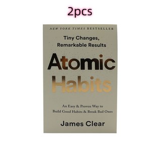 이북리더기 전자책 Bview Art Atomic Habits 영어 도서: 일상 습관 마스터 30일 만에 인생을 변화시키세요, 02 2pcs, 1개