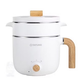 TATUNG 大同 1.2公升輕食料理美食鍋(WSB-H12W11AW)多功能電煮鍋, 2個蒸籠
