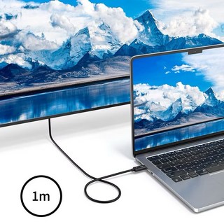 ACASIS Thunderbolt 4 線 USB4 40Gbps PD 100W 8K 60Hz 傳輸線, 1個, 1m