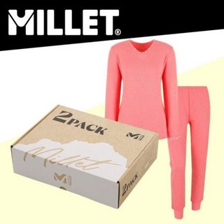 (매장정품) 밀레 MILLET 여성용 LD 동절 상 하의 SET-MVSWT841-PINK(70) CHERRY(71) #신상특가 #히트택 #내의 #부드러운 촉감
