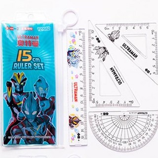 AHUA阿華有事嗎 奧特曼英雄學生量尺套組(4件入) - 日常文具/開學用品, 1個, B款(綠)