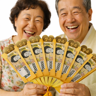 맘초이스 돈부채 용돈부채 어버이날 칠순 팔순 생신 기념일 선물 이벤트 용돈부채 10p, 단일