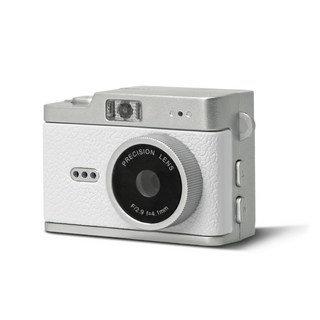 노존 휴대용 키링캠 빈티지 감성 디지털 미니 카메라 32G 카드 증정, 화이트