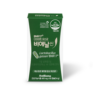 비에날씬 BNR17 다이어트 유산균 캡슐, 1개, 60정