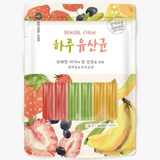 네츄럴코어 하루유산균 강아지 영양제, 혼합맛(딸기/클로렐라/바나나), 72g, 6개