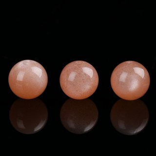 제이미 오렌지 달빛 태양석 산구슬 여성 핸드메이드 목걸이 DIY 짜임 크리스탈 비즈, 내츄럴오렌지달빛11Mm/1, 1개