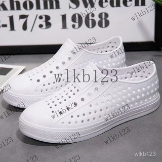 防滑休閒沙灘鞋 久穿久走不磨腳 防水洞洞鞋 軟底休閒涼鞋 eva材質 透氣軟Q情侶涼鞋鞋 簡約 涉水鞋 雨鞋