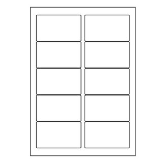 오피스라벨 A4 라벨지 10칸(2x5) 100매 흰색 분류표기용라벨 물류관리용라벨 스티커라벨 폼텍 규격 라벨용지 라벨지, 10칸