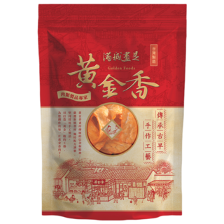 黃金香 鮭魚切片，傳統手工製作，獨立包裝，方便攜帶，台灣特色零食, 300g, 1個