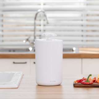 코코락 가정용 주방 진공 음식물쓰레기통 음쓰통 3L, 화이트, 1개