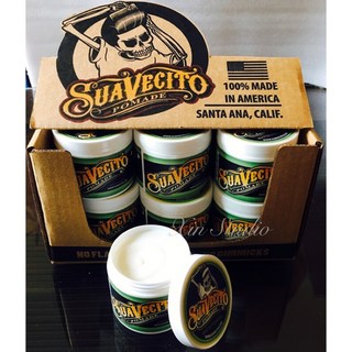 Suavecito 無光澤強力定型髮油 (買一送一 含稅開發票), 1個, 單瓶（不含梳）綠罐