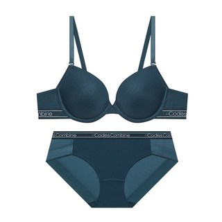 코데즈컴바인이너웨어 쿨 메쉬 에어로쿨 베이직 브라 햄팬티세트_네이비