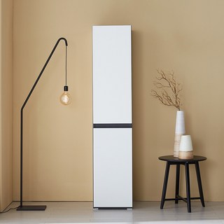 미자크 리버스 틈새수납장 1853 / 비스포크 주방수납장 다용도 부엌 수납장 속깊은 키큰 장 냉장고 세탁기 옆 250 300 350 400, 도브화이트+도브화이트, 350 (일반)