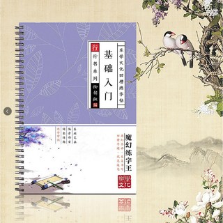 行書練字帖 鋼筆臨摹神器, 基礎入門,凹槽速成字帖, 1個