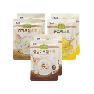 상하키친 스프혼합세트 감자크림2팩+양송이크림2팩+콘크림2팩, 150g, 6세트