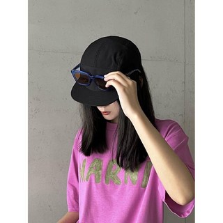 나일론캠프캡 연예인볼캡 얼굴작아보이는모자 레트로 아메리칸 단색 힙합 플랫 챙 야구