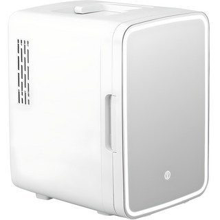 Coms LED鏡面迷你化妝品冷暖箱, 白色, 10L