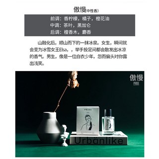 VERBENA LINN七宗罪香水 香水 學生平價香水 50ml 憤怒 嫉妒 傲慢 男女生香水 L.F.S, 1個, 傲慢 907