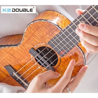 DOUBLE X2 U0 烏克麗麗拾音器 USB充電 音孔式, 1個