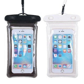 그레나 핸드폰 에어쿠션 방수팩 플로팅 튜브, 2개, 혼합