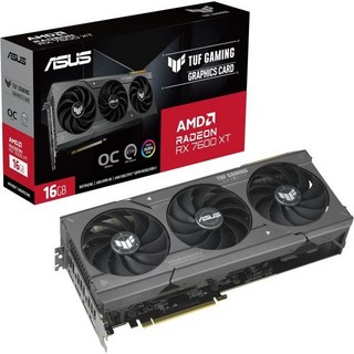 게이밍 그래픽카드 게임용 비디오 PC ASUS TUF 라데온™ RX 7600 XT OC 에디션 16GB GDDR6 그래픽 카드 AMD RDNA™ 3 PCIe 4.0 HDMI, RX7600XT|16G, TUF 게이밍