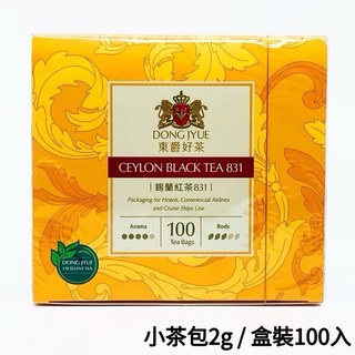 東爵 錫蘭紅茶 831 茶包 100入 2g/包, 1個, 2g, 100個裝