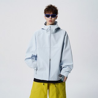 戶外單衝鋒衣男 防風防水 登山服 春秋夾克外套 多巴胺色 情侶款