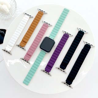 애플워치11 10 9 스트랩 8 7 6 SE2 울트라 3세대 호환 슬림네오 밴드 줄 시계줄 줄질, 아킴 슬림 네오 마그네틱 스트랩(모브퍼플)