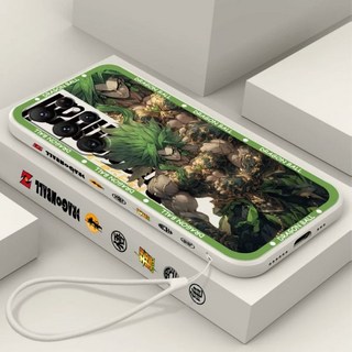 드래곤볼 삼성 갤럭시 케이스 핸드폰 DDragon Goku Broli 액체 왼쪽 로프 S24 S23 S22 S21 S20 FE S10 울트라 플러스 라이트 5G 커버 폰