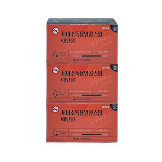 세븐메디컬 케이 소독용 알콜스왑 에탄올 1매 포장, 3박스, 100매입