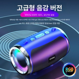 독일 무선 블루투스 스피커 고출력 저음 고음질 소형 야외용, 하이엔드 올블루, 공식 표준 패키지