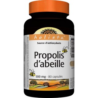 Holista 純天然蜂膠膠囊 500mg Bee Propolis 黑蜂膠 純蜂膠 加拿大, 1個, 1瓶2028
