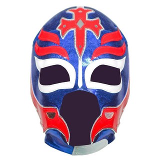 정품 멕시코 루차도르 마스크 (프로핏 성인 사이즈) | Lucha Libre 레슬링 멕시코산 로열 블루 131456, 1개