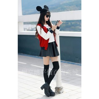 日系過膝長筒襪 美美配色 秀出修長美腿 時尚百搭 多色可選