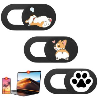 구해바 노트북 카메라가리개 웹캠커버 테블릿 핸드폰 렌즈 차단 3P 세트, 귀요미 강아지 3종, 1세트, 귀요미 강아지 3종