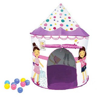 好漂亮摩登公主帳篷，附贈100顆彩色球，打造夢幻兒童遊戲空間，台灣現貨。, 1個