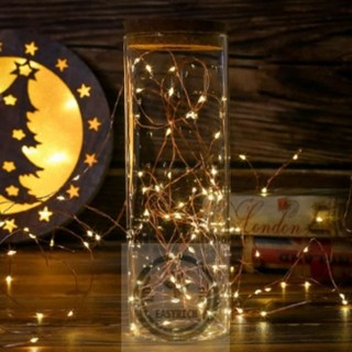 포근한잡화점 전기세ZERO 100구 웜색와이어LED전구 10m 크리스마스조명 크리스마스전구건전지형