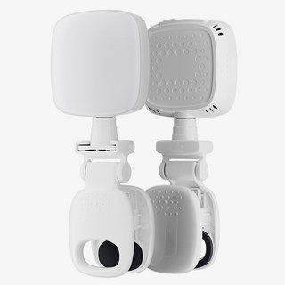 클립형 셀카 방송 촬영조명 충전식 LED 링라이트, 1개, 화이트