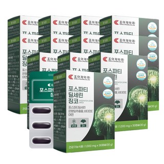조아제약 포스파티딜세린 징코 1000mgx30캡슐, 30정, 12개
