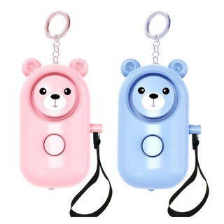 여성 안심벨 호신용 경보기 비상벨 싸이렌 호신용품, 2개, 블루 블루