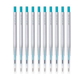 미쓰비시 스타일핏트 단색펜 0.28mm UMN-139, 스카이블루, 10개입