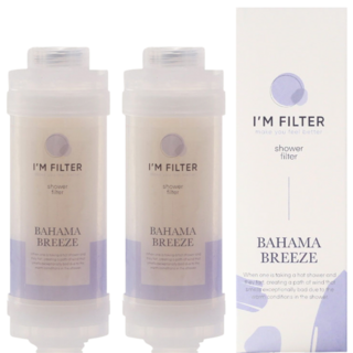 아임필터 비타민 녹물 염소 제거 향기 샤워 필터, 바하마브리즈, 2개