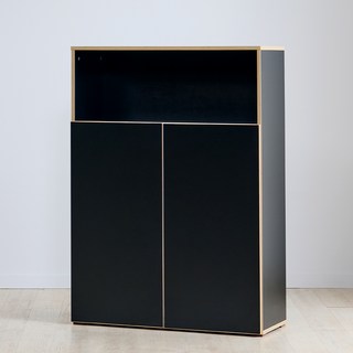 브루노 모어 3단 E0 오픈수납장 800 1200 높은 수납장, 브루노 모어 블랙 800 3단 오픈