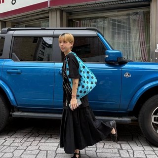 點點大容量帆布袋 Polka Dot Eco Bag 韓系輕便隨身包