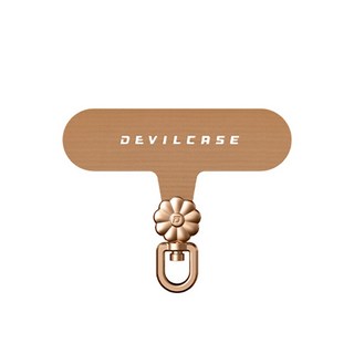 DEVILCASE 惡魔盾 360度可旋轉手機墊片 - 適用於各式手機殼, 【小花款】太妃棕+金